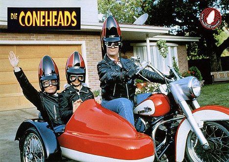 Jane Curtin, Michelle Burke, Dan Aykroyd - Die Coneheads - Lobbykarten