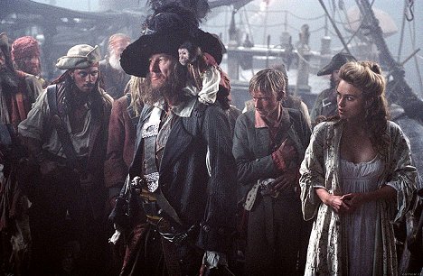Geoffrey Rush, Mackenzie Crook, Keira Knightley - Pirates of the Caribbean: The Curse of the Black Pearl - Photos