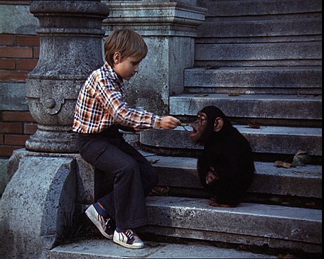 Norbert Judt, małpa Tereza - Robert i jego małpka - Z filmu
