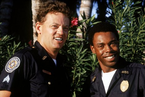 David Graf, Michael Winslow - Police Academy 5: Assignment: Miami Beach - Making of