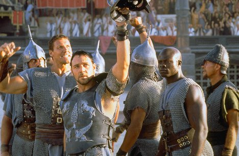 Ralf Moeller, Russell Crowe, Djimon Hounsou - Gladiator (El gladiador) - De la película