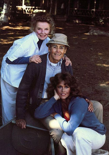 Katharine Hepburn, Henry Fonda, Jane Fonda - Na Zlatém jezeře - Z filmu