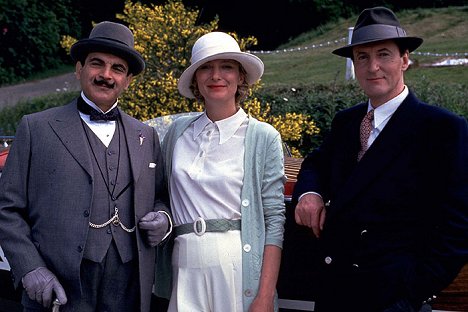 David Suchet, Kate Buffery, Hugh Fraser - Agatha Christies Poirot - Dumb Witness - Filmfotos