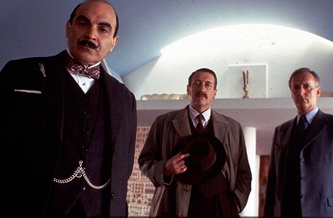 David Suchet, Philip Jackson, Hugh Fraser - Hercule Poirot - Le Couteau sur la nuque - Film