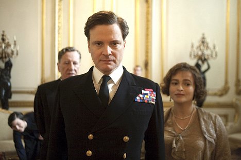 Geoffrey Rush, Colin Firth, Helena Bonham Carter - The King's Speech - Die Rede des Königs - Filmfotos