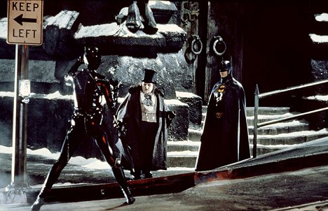 Danny DeVito, Michael Keaton - Batmans Rückkehr - Filmfotos