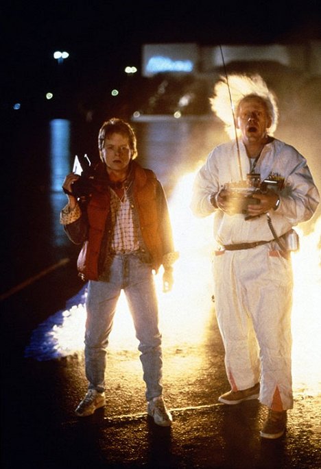 Michael J. Fox, Christopher Lloyd - Vissza a jövőbe - Filmfotók