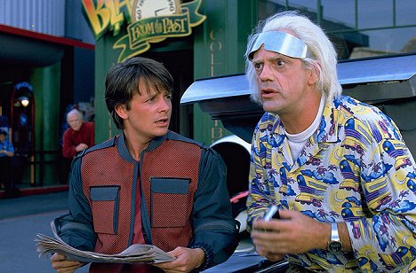 Michael J. Fox, Christopher Lloyd - Vissza a jövőbe 2. - Filmfotók