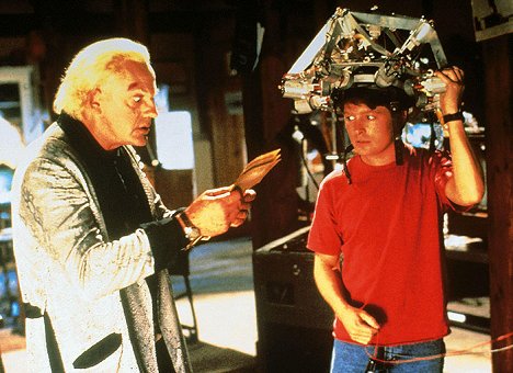 Christopher Lloyd, Michael J. Fox - Zurück in die Zukunft III - Filmfotos