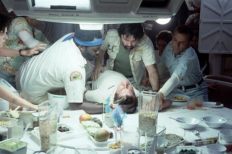 Yaphet Kotto, John Hurt, Tom Skerritt, Ian Holm - Alien - O 8.º Passageiro - De filmagens