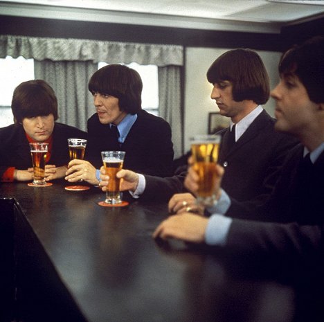 John Lennon, George Harrison, Ringo Starr, Paul McCartney - Segítség! - Filmfotók