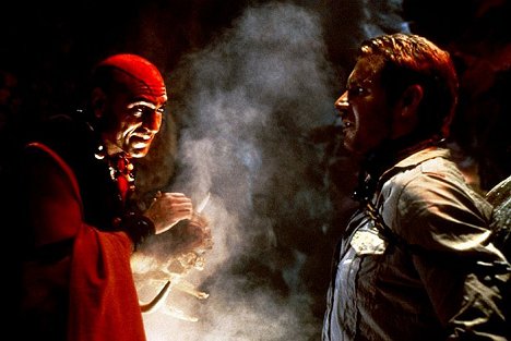 Amrish Puri, Harrison Ford - Indiana Jones und der Tempel des Todes - Filmfotos