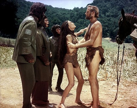 Kim Hunter, Lou Wagner, Linda Harrison, Charlton Heston - Planeta małp - Z filmu