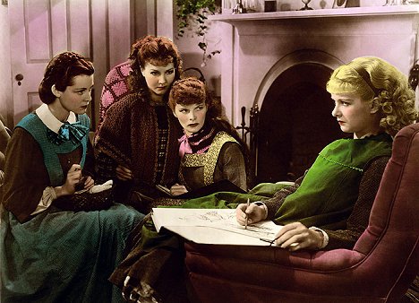 Frances Dee, Jean Parker, Katharine Hepburn, Joan Bennett - Las cuatro hermanitas - De la película
