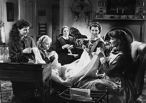 Jean Parker, Joan Bennett, Spring Byington, Frances Dee, Katharine Hepburn - Las cuatro hermanitas - De la película