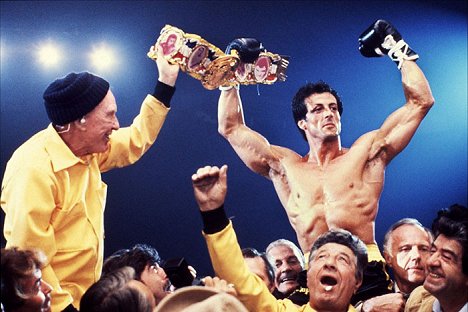 Burgess Meredith, Sylvester Stallone - Rocky III - Photos