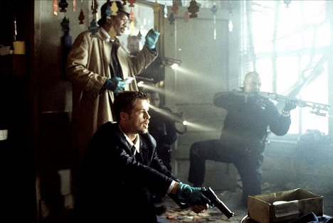Morgan Freeman, Brad Pitt, John C. McGinley - Seitsemän - Kuvat elokuvasta