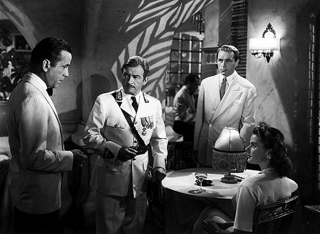 Humphrey Bogart, Claude Rains, Paul Henreid, Ingrid Bergman - Casablanca - Film