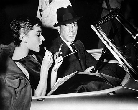Audrey Hepburn, Humphrey Bogart - Sabrina - Z natáčení