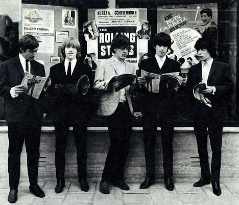 Charlie Watts, Brian Jones, Mick Jagger, Bill Wyman, Keith Richards