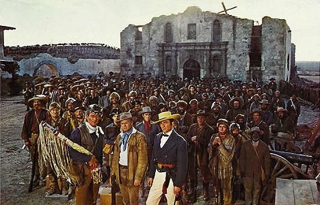 John Wayne, Richard Widmark, Laurence Harvey - Alamo - Filmfotók