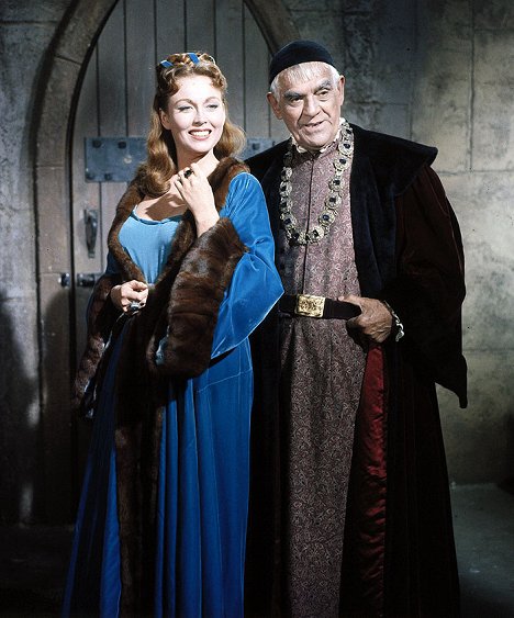 Hazel Court, Boris Karloff - the raven - Filmfotos