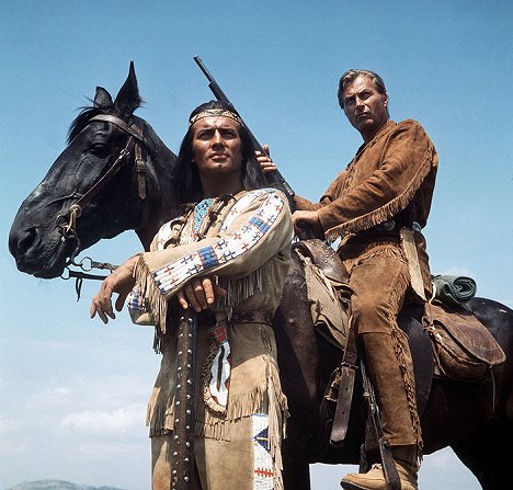 Pierre Brice, Lex Barker - Winnetou and Shatterhand in the Valley of Death - Photos