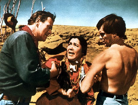 John Wayne, Beulah Archuletta, Jeffrey Hunter - Centaures del desert - De la película
