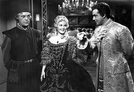 Boris Karloff, Rita Corday, Richard Greene - El castillo del ogro - De la película
