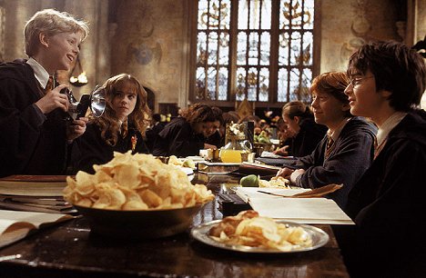 Hugh Mitchell, Emma Watson, Rupert Grint, Daniel Radcliffe - Harry Potter a Tajemná komnata - Z filmu