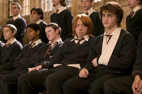 Alfred Enoch, Devon Murray, Rupert Grint, Daniel Radcliffe - Harry Potter and the Goblet of Fire - Van film