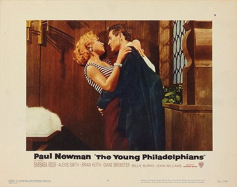 Helen Jay, Paul Newman - The Young Philadelphians - Lobby karty