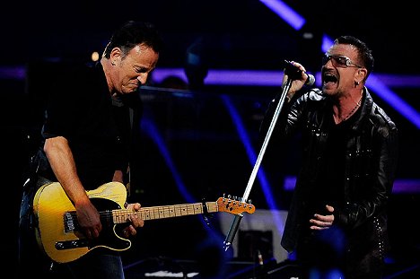 Bruce Springsteen, Bono - The 25th Anniversary Rock and Roll Hall of Fame Concert - Photos