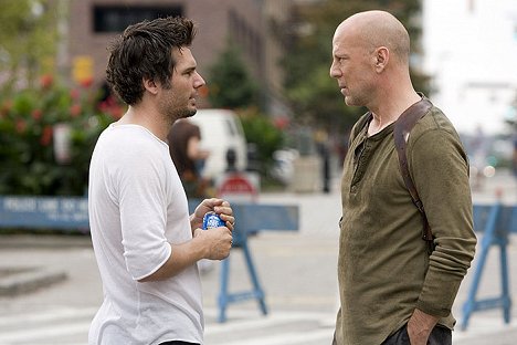 Len Wiseman, Bruce Willis - Smrtonosná past 4.0 - Z natáčení