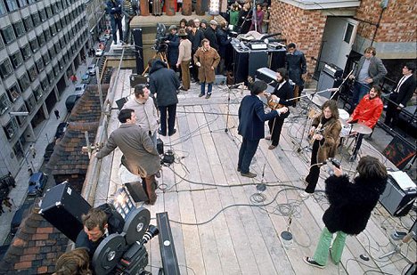 Paul McCartney, Billy Preston, John Lennon, Mal Evans, Ringo Starr, George Harrison - Let It Be - Filmfotos