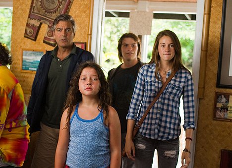 George Clooney, Amara Miller, Nick Krause, Shailene Woodley - The Descendants - Photos