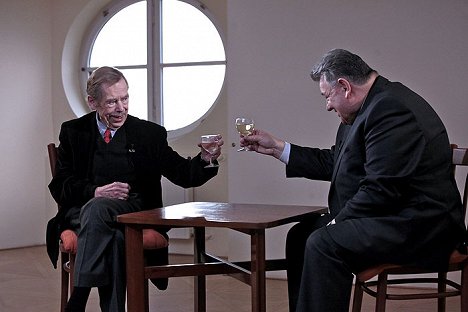 Václav Havel, Dominik Duka - Společný výslech - Photos