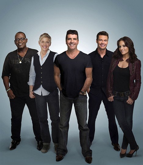 Ellen DeGeneres, Simon Cowell, Ryan Seacrest - American Idol - Werbefoto
