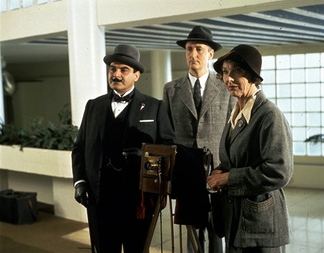 David Suchet, Hugh Fraser - Agatha Christie's Poirot - Halott ember tükre - Filmfotók