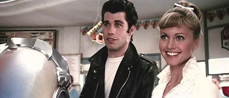 John Travolta, Olivia Newton-John - Grease - Van film