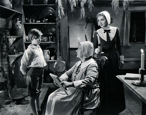 Benny Bartlett, Louise Dresser, Claudette Colbert - Maid of Salem - Filmfotos