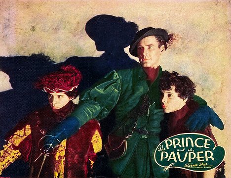 Robert J. Mauch, Errol Flynn, Billy Mauch - The Prince and the Pauper - Lobbykarten