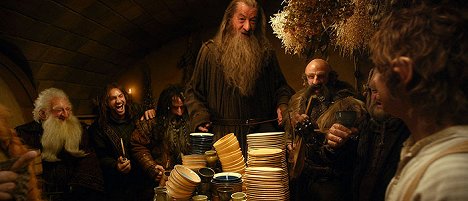 Ken Stott, Aidan Turner, William Kircher, Ian McKellen, Graham McTavish - A hobbit - Váratlan utazás - Filmfotók