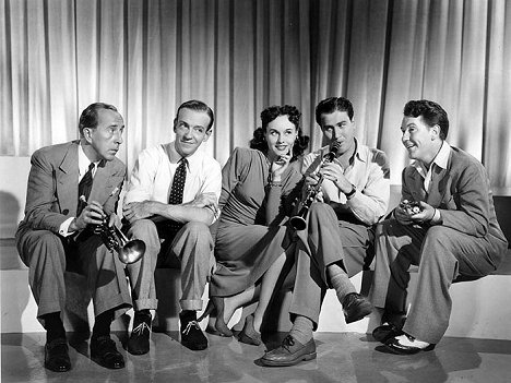 Charles Butterworth, Fred Astaire, Paulette Goddard, Artie Shaw, Burgess Meredith - Al fin solos - Promoción