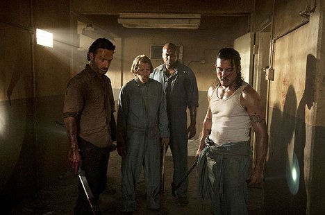 Andrew Lincoln, Lew Temple, Vincent M. Ward, Nick Gomez - The Walking Dead - Rosskur - Filmfotos