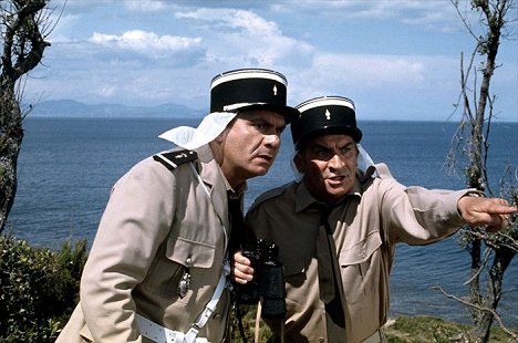 Michel Galabru, Louis de Funès - Seis gendarmes en fuga - De la película