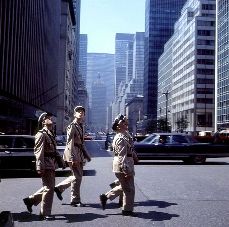 Michel Modo, Christian Marin, Louis de Funès - Der Gendarm vom Broadway - Filmfotos