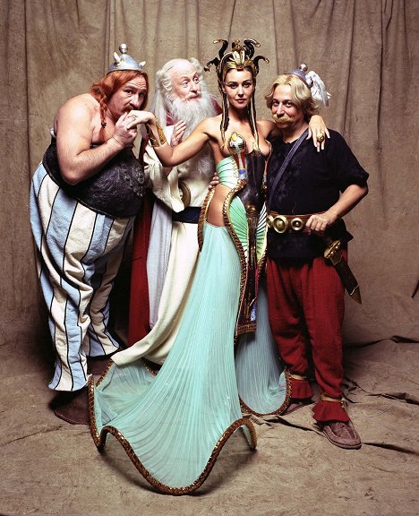 Gérard Depardieu, Claude Rich, Monica Bellucci, Christian Clavier - Asterix a Obelix: Mise Kleopatra - Promo