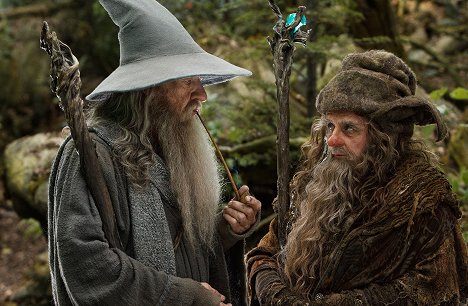 Ian McKellen, Sylvester McCoy - Der Hobbit: Eine unerwartete Reise - Filmfotos