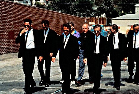 Michael Madsen, Quentin Tarantino, Harvey Keitel, Lawrence Tierney, Tim Roth, Steve Buscemi - Reservoir Dogs - De la película